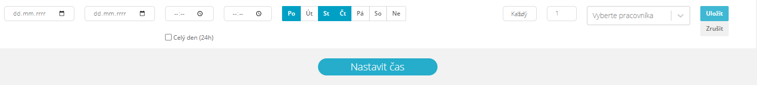 Ustawienia harmonogramu